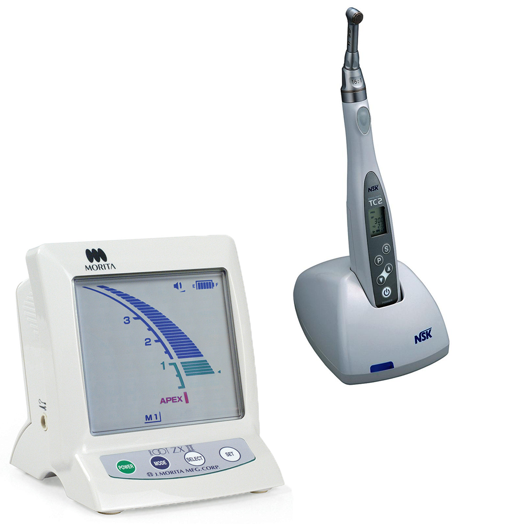 combo motor endomate tc2 con contrangulo + localizador de apices root zx ii