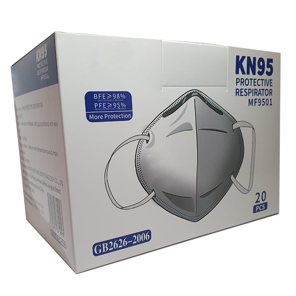 cubrebocas kn95 c/20 piezas